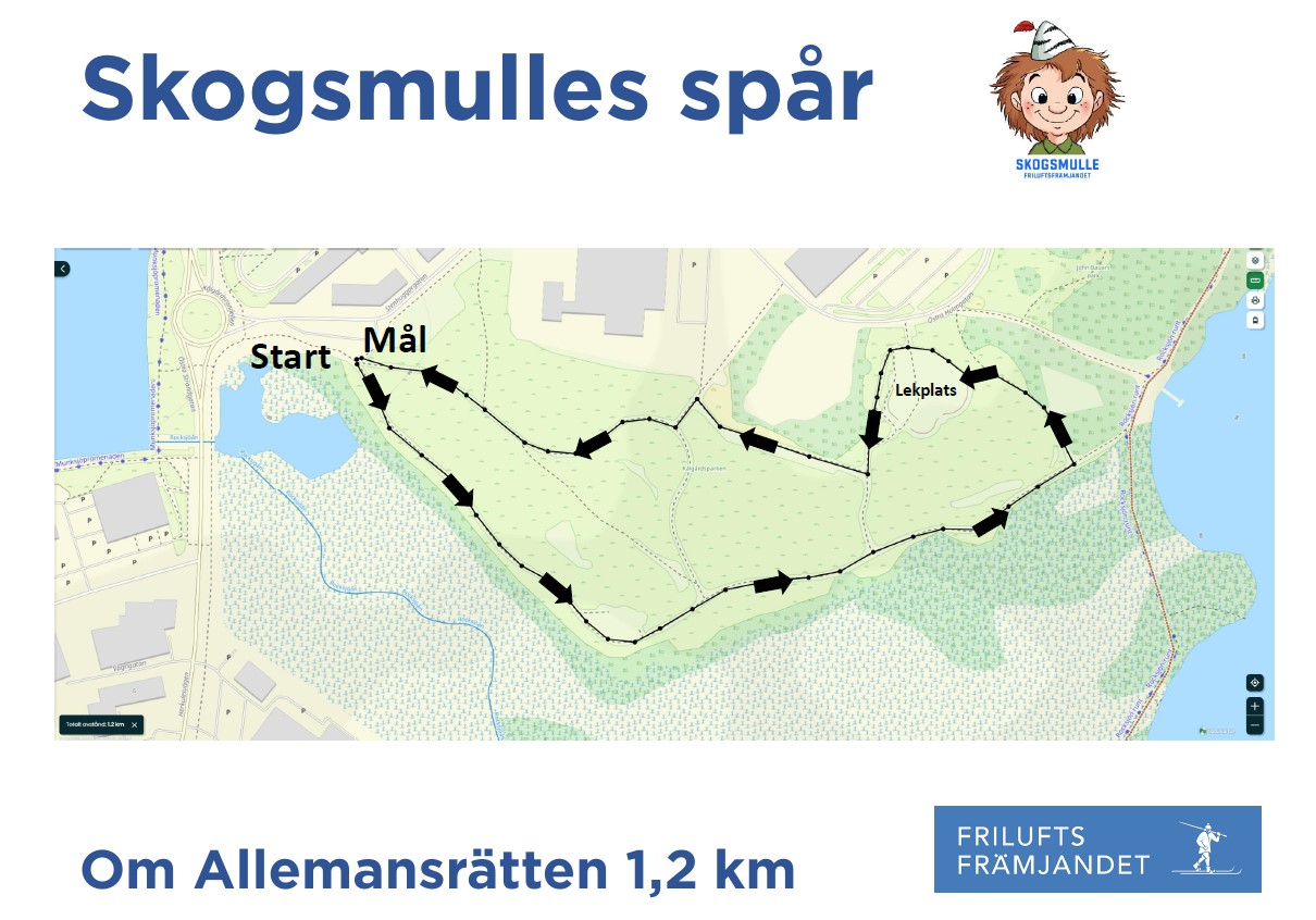 Skogsmulles spår om Allemansrätten Kålgårdsparken 1,2 km.jpg